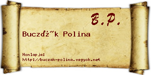 Buczák Polina névjegykártya